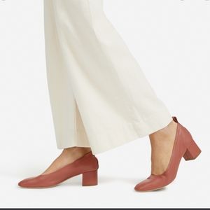 Everlane Italian Leather Day Heel Burnt Sienna Size 10.5